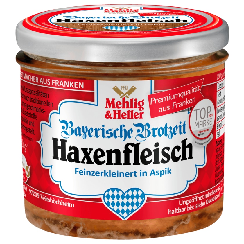 Mehlig & Heller Bayerische Brotzeit Haxenfleisch 250g